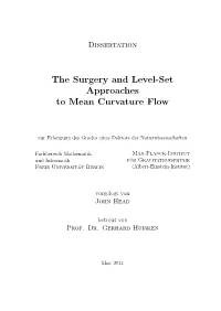 The Surgery and Level-Set Approaches to Mean Curvature Flow