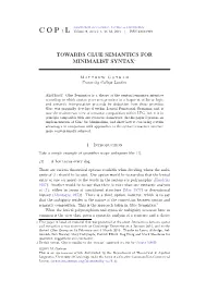 Towards Glue Semantics for Minimalist Syntax∗