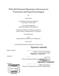 Wide-Field Structured Illumination Microscopy for Fluorescence and Pump-Probe Imaging