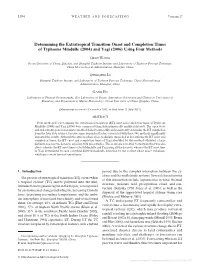(2004) and Yagi (2006) Using Four Methods