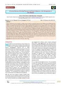 A Concise Review of Existing Therapies and Recent Advances in the Management of HIV Infection