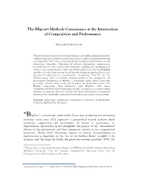 Consonance at the Intersection of Composition and Performance
