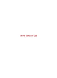 In the Name of God Table of Contents