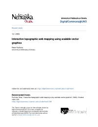 Interactive Topographic Web Mapping Using Scalable Vector Graphics