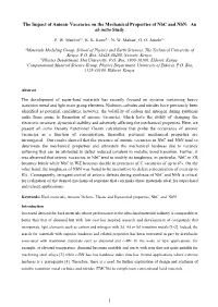 The Impact of Anionic Vacancies on the Mechanical Properties of Nbc and Nbn: an Ab Initio Study