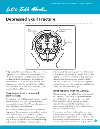 Depressed Skull Fracture (Let's Talk About
