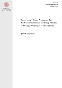 Performance Indicator Analysis As a Basis for Process Optimization and Energy Efficiency in Municipal Wastewater Treatment Plants