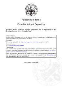 Systemic Network Innovation and Its Application in the Brazilian Context of the "Estrada Real"