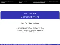 1St Slide Set Operating Systems