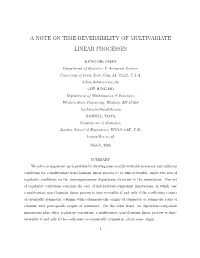A Note on Time-Reversibility of Multivariate Linear Processes