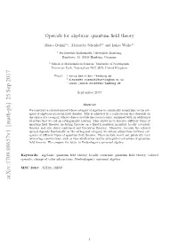 Operads for Algebraic Quantum Field Theory