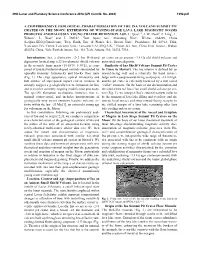 A Comprehensive Geological Characterization of the Ina