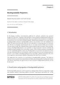 Biodegradable Polymers