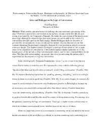 Grice and Heidegger on the Logic of Conversation