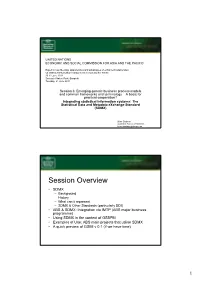 The Statistical Data and Metadata Exchange Standard (SDMX)