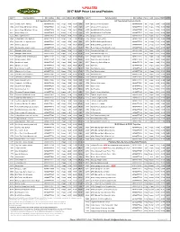 *UPDATED 2017 MAP Price List and Policies