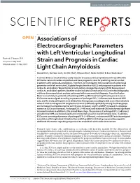 Associations of Electrocardiographic Parameters with Left Ventricular