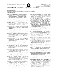 Editorial Boards, Contents and Appendices: 1-25 Volumes