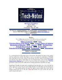Tech-Note – 134 First Edition: May 18, 1997