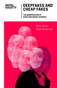 The Manipulation of Audio and Visual Evidence