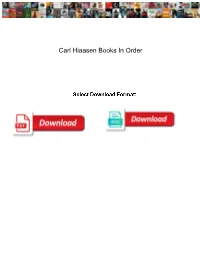 Carl Hiaasen Books in Order Minor
