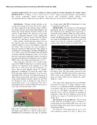 Characterization of Lava Flows in the Elysium-Utopia Region of Mars Using Sharad Data