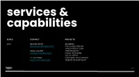Services & Capabilities