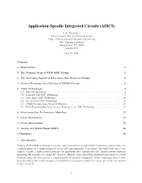 Application-Specific Integrated Circuits