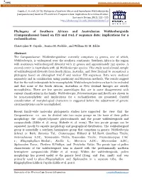 Campanulaceae) Based on ITS and Tranl-F Sequence Data: Implications for a Reclassification