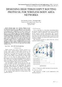 Designing High Throughput Routing Protocol for Wireless Body Area Networks