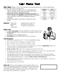 Lab: Flame Test