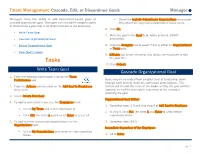 Manager Cascade, Edit, Or Discontinue Goal(S) in Workday