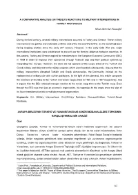 A Comparative Analysis on the Eu's Reactions To