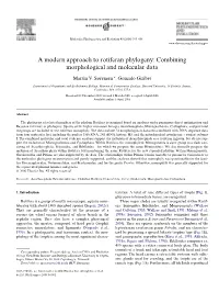 A Modern Approach to Rotiferan Phylogeny: Combining Morphological and Molecular Data