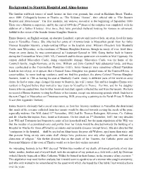 Background to Stanwix Hospital and Alms-Houses