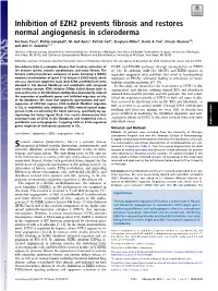 Inhibition of EZH2 Prevents Fibrosis and Restores Normal Angiogenesis in Scleroderma