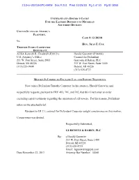 Motion in Limine to Exclude Lay and Expert Testimony