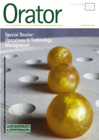 Operations & Technology Management