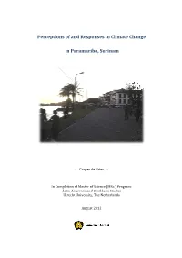 Perceptions of and Resp in Rceptions of and Responses to Climate