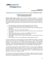 Press Release for Immediate Distribution