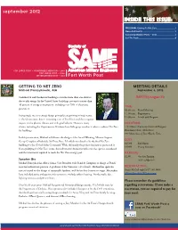 September 2012 INSIDE THIS ISSUE