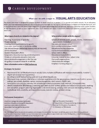 What Can I Do with a Major In...VISUAL ARTS EDUCATION