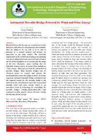 Automated Movable Bridge Powered by Wind and Solar Energy