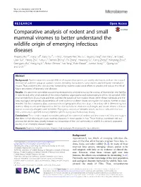 Comparative Analysis of Rodent and Small Mammal Viromes to Better