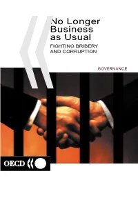 No Longer Business As Usual (OECD Report)