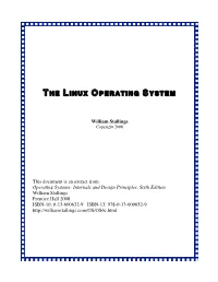 The Linux Operating System
