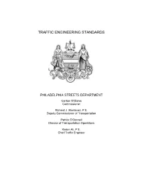 Traffic Engineering Standards