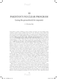 10 Pakistan's Nuclear Program