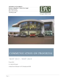 Communication on Progress