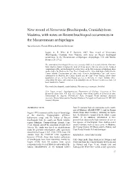 New Record of Novocrania (Brachiopoda, Craniida) from Madeira, with Notes on Recent Brachiopod Occurrences in the Macaronesian Archipelagos